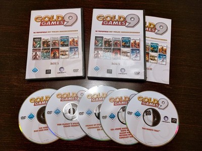 PC-Spieleset (Retrogame) ''Gold Games 9'' 10 Topspiele auf 5 DVD-ROMs