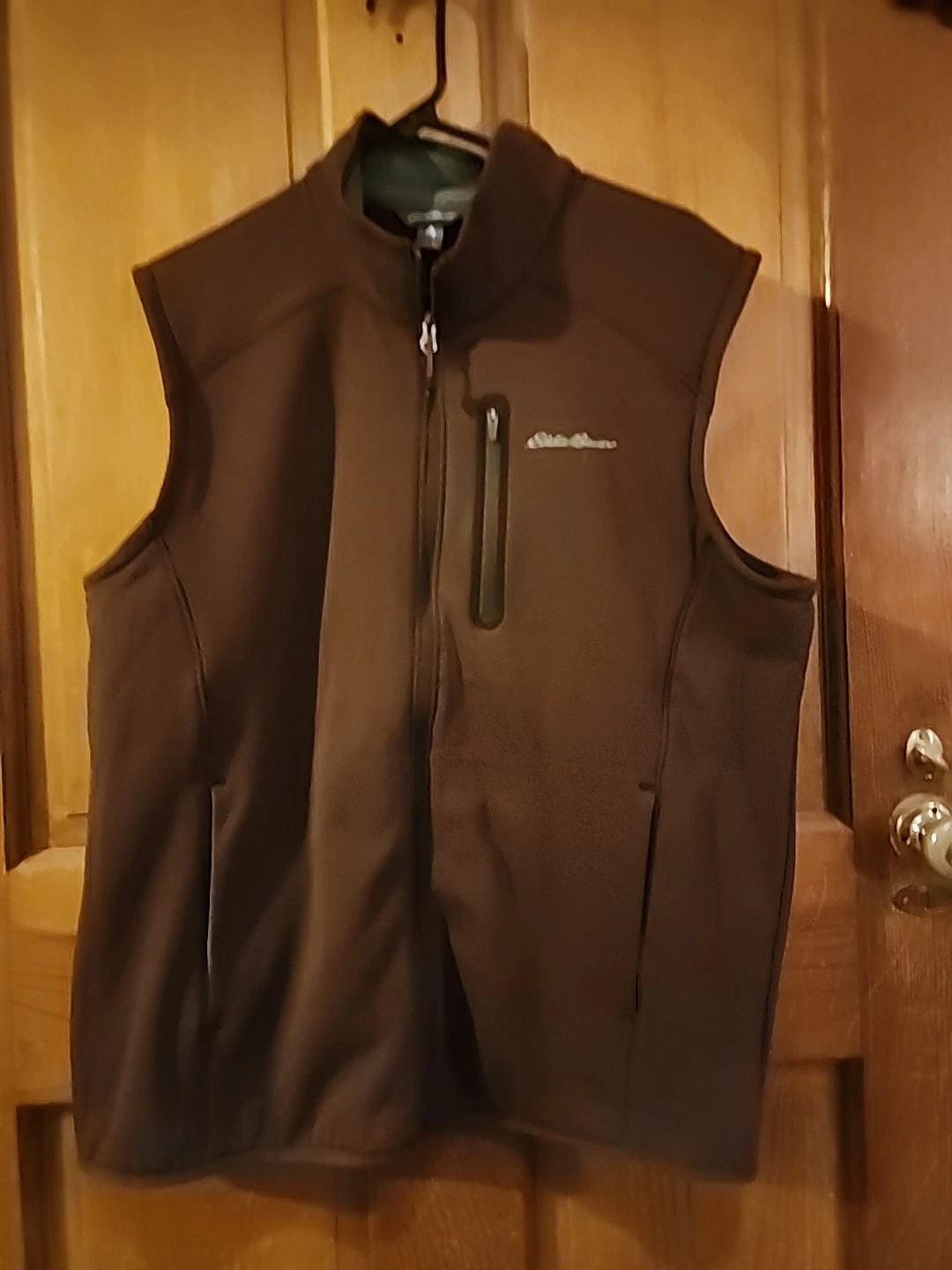 Brown Eddie Bauer Maroon Large Vest Outdoors Mens