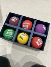 Rare Spalding NBA Micro Mini basketball set-chicago bulls-lakers-houston rockets