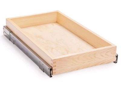 Mulush 14''W x 21''D x 3''H Soft Close Slide Out Wood Drawer Organizer Kitchen