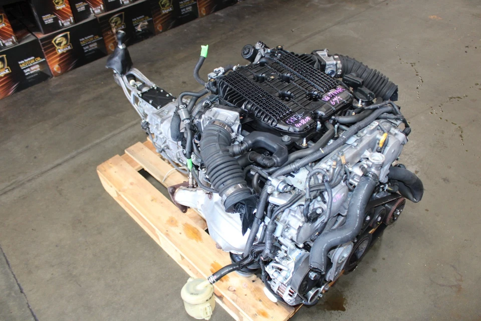 JDM INFINTI G37 VQ37VHR Engine & Manual 6 Speed Transmission Nissan 370Z - Image 2 of 4