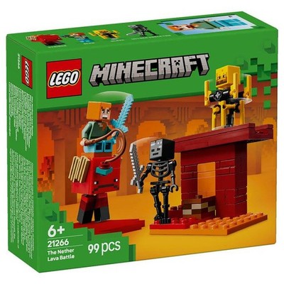 LEGO Minecraft The Nether Lava Battle 21266 Komplettset, OVP, 99 Teile
