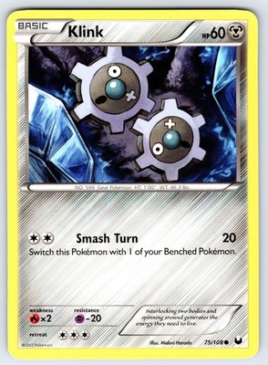 Klink - DEX #75/108 Dark Explorers Common Regular MP