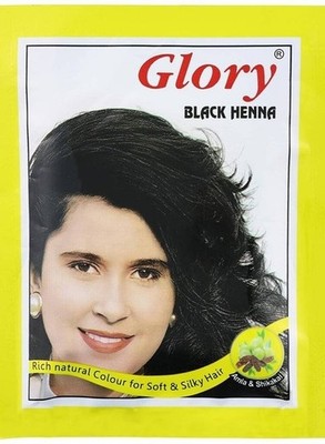 Indian henna for hair-natural and organic henna-Black 24 Sachets X 10gm