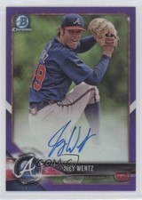2018 Bowman Chrome Prospect Purple Refractor 85/250 Joey Wentz #CPA-JW Auto 0kk8