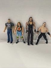 Lot Of Toy Figures Vintage 1999 RAVEN ,John Cena , Undertaker & Hakka
