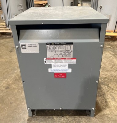 30kVA Pri 480V Sec 208/120V 3PH Indoor Transformer Square D 30T3HF