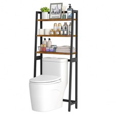Over The Toilet Storage Shelf,3-Tier Bathroom Organizer Over Toilet Storage C...