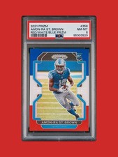 2021 Panini Prizm - Rookie Amon-Ra St. Brown #358 Red White & Blue
