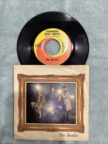 Beatles Strawberry Fields Forever Penny Lane Capitol 5810 45rpm Free Shipping