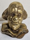 Solid Brass Clown Emmett Kelly & Clarabell Bookends / Door Stops (2) — photo 10