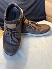 Skechers Mens 10.5 Leather RelaxedFit LaceUp Loafers Oxford Monk