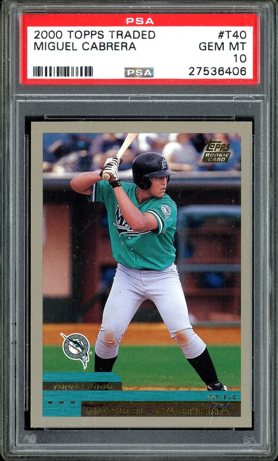 MIGUEL CABRERA 2000 TOPPS TRADED #T 40 PSA 10 RC
