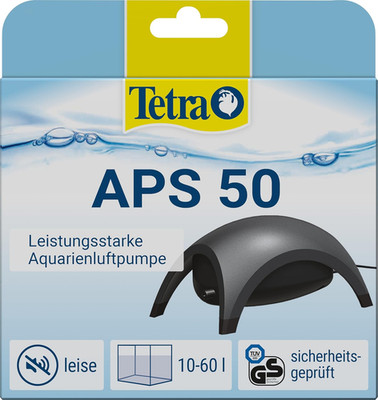 Tetra APS 50 Aquarium Luftpumpe Membran-Pumpe leise für 10-60 L schwarz
