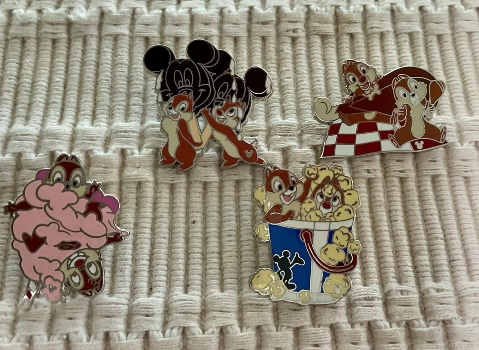 Disney Hidden Mickey Chip N Dale Junk Food Cast Lanyard Set - Image 2 of 2