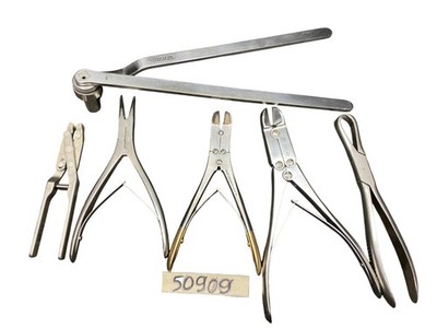 Aesculap LX165 Fräser + 5 Stück Zange Inox FO 127, 391.93, KH.315.18 50909