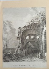 18thC.  ANCIENT ITALY - VILLA OF MAECENAS, TIVOLI -  ROOKER after RICHARD WILSON