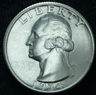 1934 25C Washington Quarter UNC Details ~ 26228
