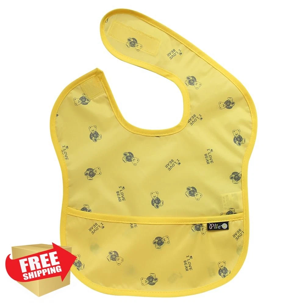 Plie Bibs Yellow Bear 6-24 Months