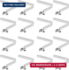 Kayak Paddle Snaps, 20Pcs 4x5.6mm Steel  V-Shaped Single Pin Push Button Spring