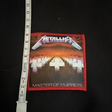 Metallica Master of Puppets Album Cover Embroidered Patch Vintage Licensed
