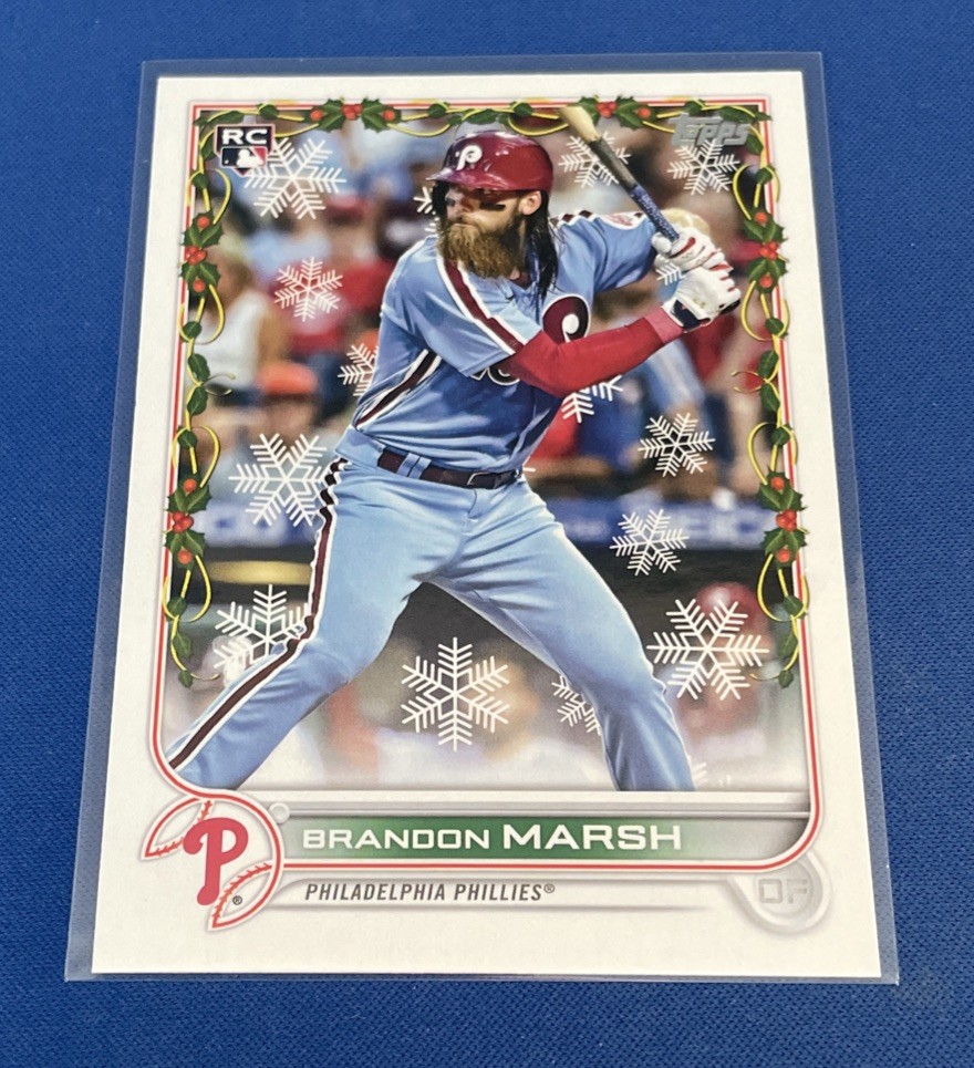 2022 Topps Holiday #HW66 Bradon Marsh RC Philadelphia Phillies