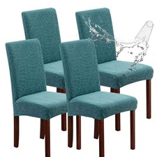 4/6 pieces of elastic leaf pattern chair covers for restaurant decoration protec