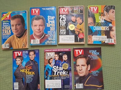 TV Guide Star Trek and Sci fi collectors  45 guides  