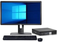 Dell OptiPlex Micro PC W11 Pro Intel i7 8GB RAM 128GB SSD 19 in LCD 6