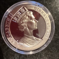 The End Of World War 11 HMS Hood 925 Silver Crown Mint + authenticity Guarantee