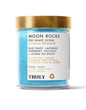TRULY BEAUTY Moon Rocks Pre Shave Scrub - Smooth & Brighten W/Blue Tansy! - 6 Oz