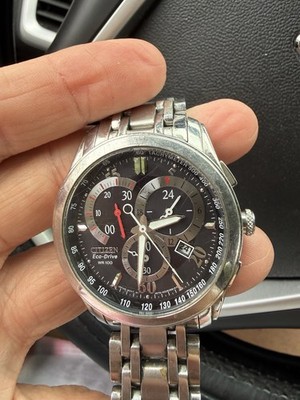 Citizen Eco-Drive 43mm Stainless Steel Case Bracelet Men's Watch 