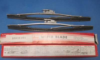 RB-12 Trico wiper blades 1955-1957 Chevrolet Corvette many more brushed finish