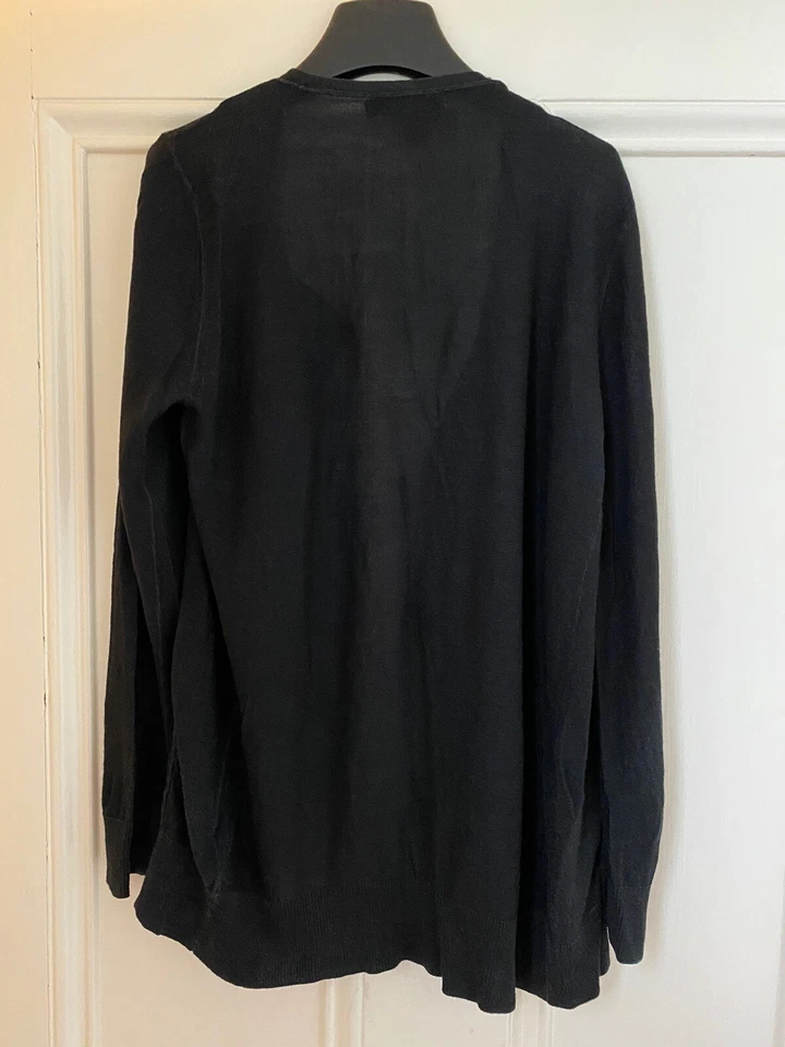 Cárdigan DKNY negro seda/viscosa talla S * Foto 2 de 4