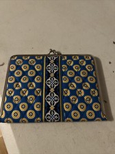 Vera Bradley Hugs-n-Kisses Riviera Blue / Yellow Paisley 4 X 6 Photo Album