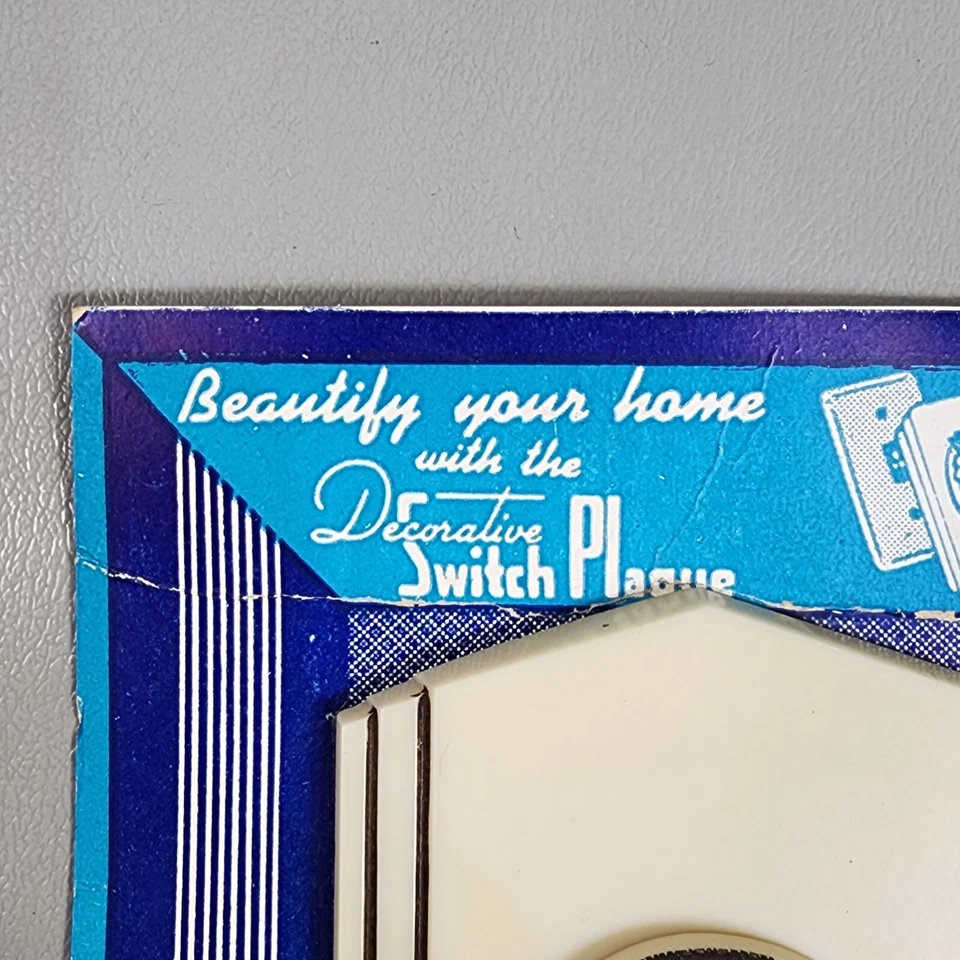 Interruptor de luz decorativo vintage Coles Art Deco placa de cobertura soldado romano década de 1930 - Imagem 4 de 4