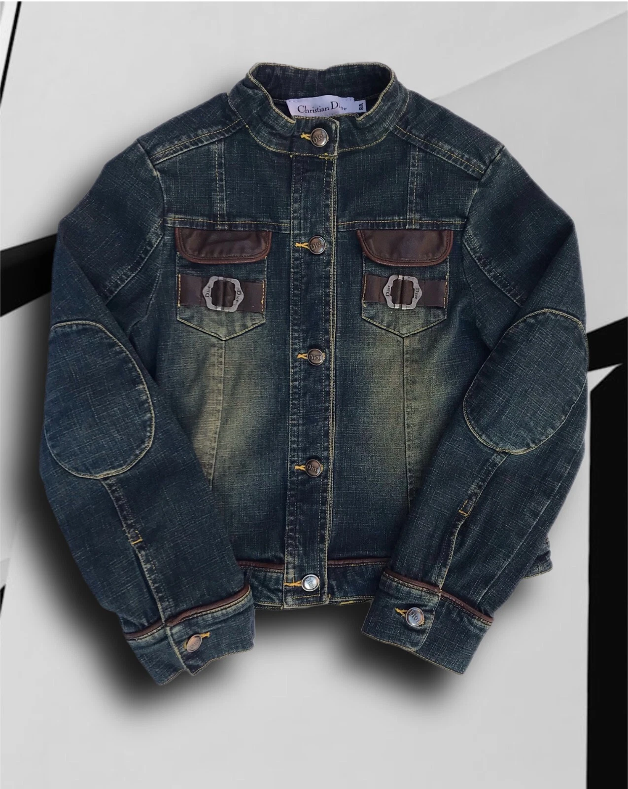 Authentique veste en jean Dior CHRISTIAN DIOR TAILLE 8A enfant enfant VINTAGE rare