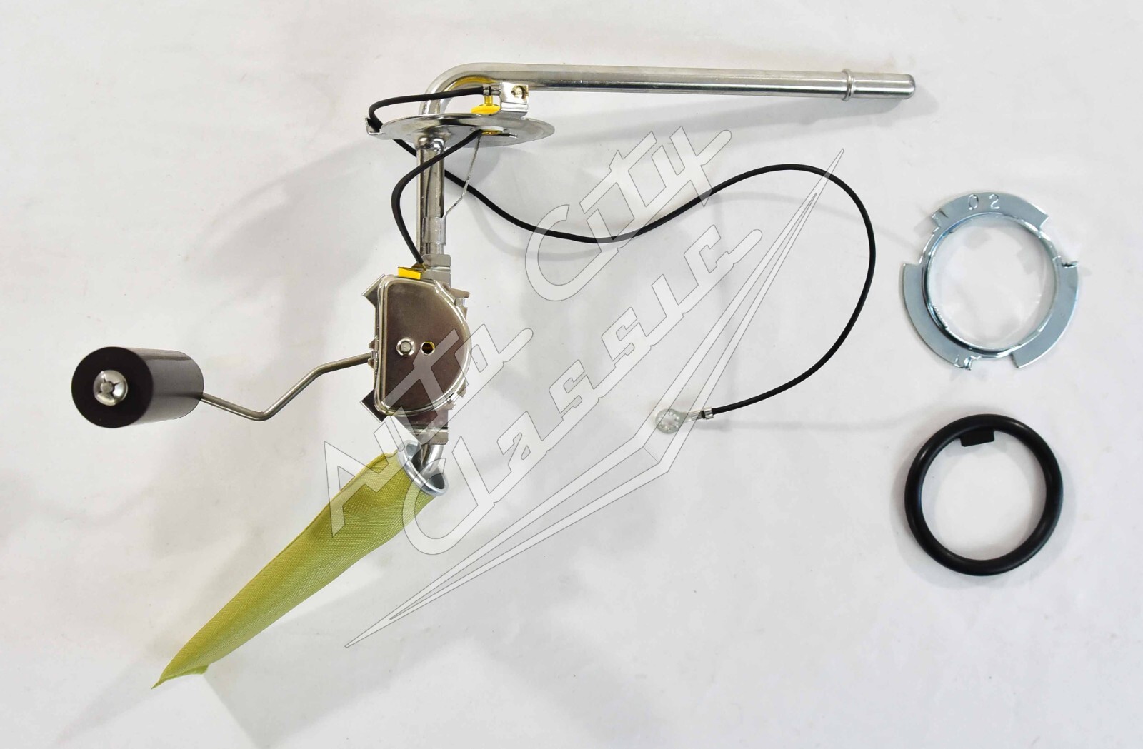 1970 Monte Carlo gas tank kit 3/8" Sending unit, Straps, pad OE steel finish