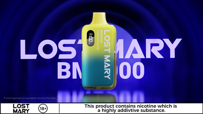 Lost Mary BM6000 Rechargeable & Refillable Vape Kit E-Cig 6000 Puff 10mg  20mg F9