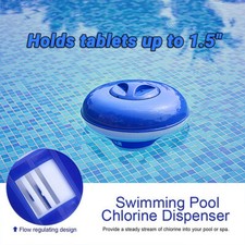 Floating Spa Chlorine Dispenser Twist Lock Cap,Adjustable Flow,Small Pool Safe