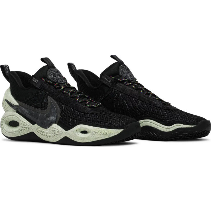 Nike Mens 9.5 Cosmic Unity Basketball Shoes Black Green Glow DA6725-001 Low Top Nike Cosmic Unity Black Green Glow Volt DA6725-001 sz 8  main image 4