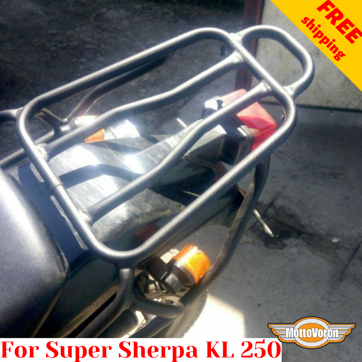 For Kawasaki Super Sherpa 250 Rear luggage rack Kawasaki KL 250