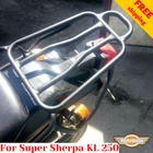 For Kawasaki Super Sherpa 250 Rear luggage rack Kawasaki KL 250 Rear rack KL250G