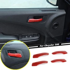 Car Inner Door Handle Cover Strip For Chrysler 300/Charger 11-23 Accessories Red