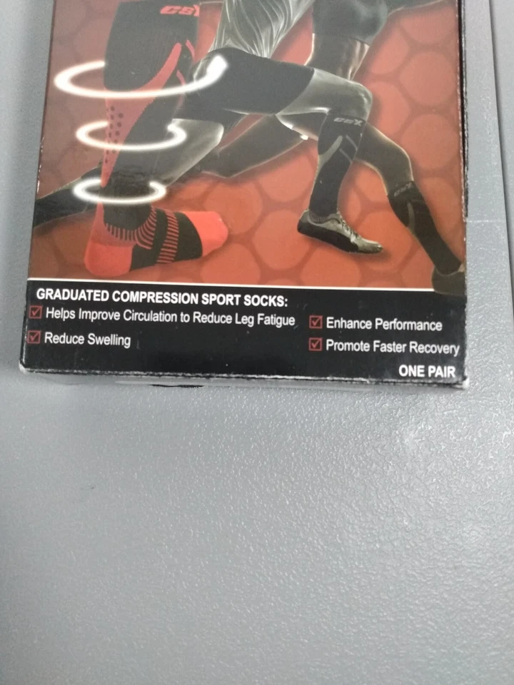 CSX Compression Socks for Men and Women, Knee High, Recovery Support, 1 pr, Sz S - Image 3 of 4