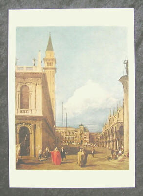 Kunstpostkarte: Giovanni A. Canale (gen. Canaletto): Venice - The Piazzetta ...