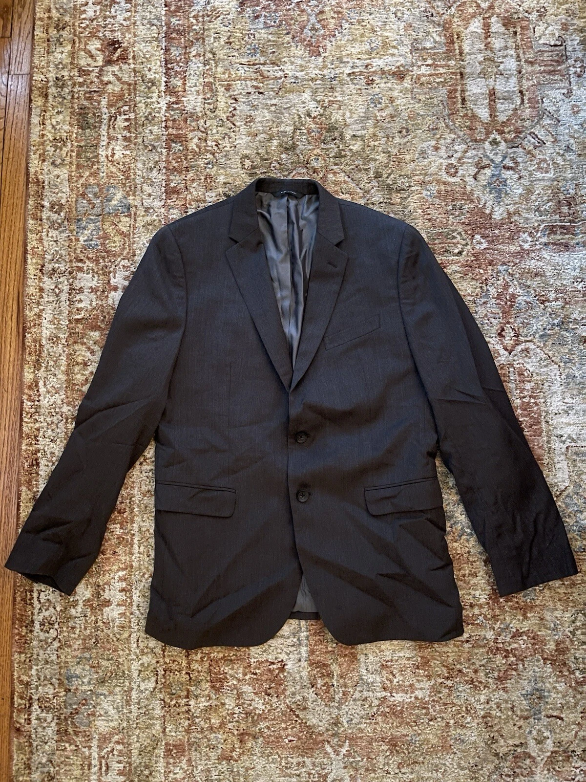 Banana Republic Blazer Mens Size 42R Dark Gary Slim Fit Casual