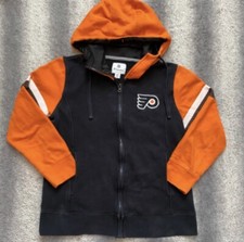 NHL Philadelphia Flyers Fanatics Hoody Boys Medium Orange Black Hockey 