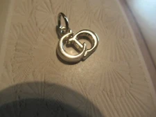 DIOR ZIP PULL  charm  15x13MM silver  tone,   THIS IS FOR 1