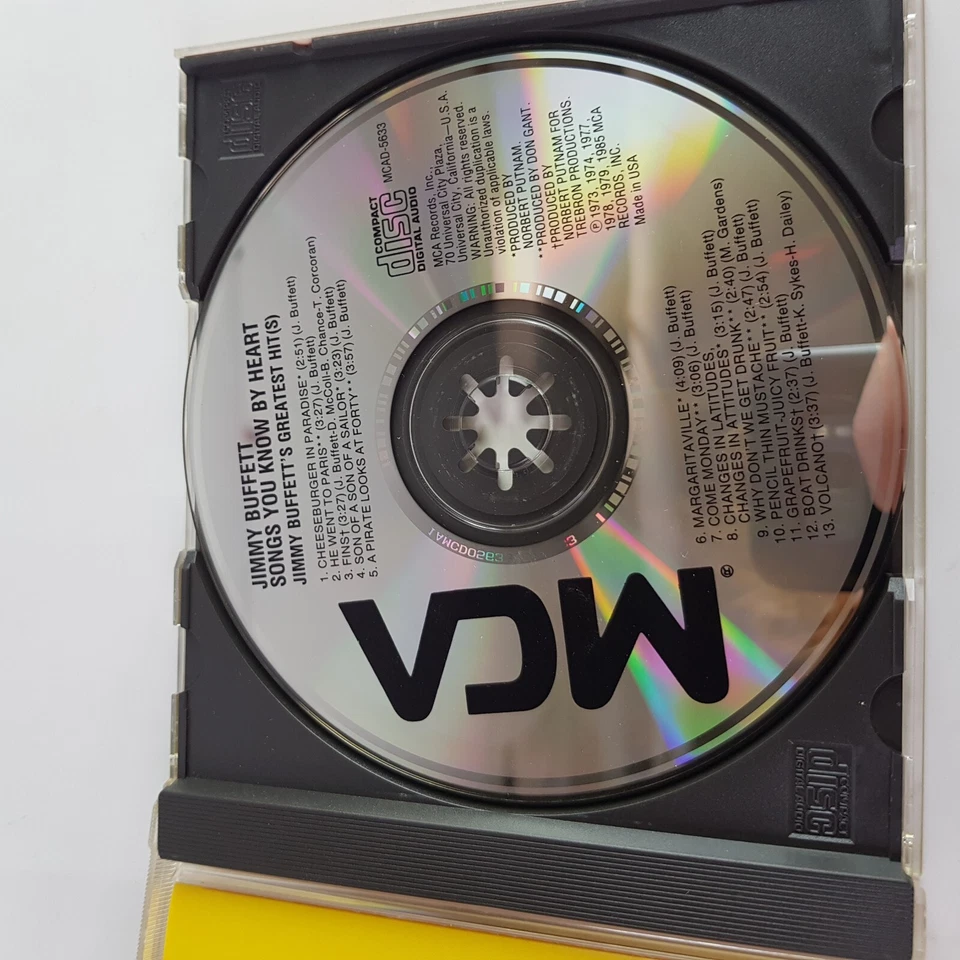 Jimmy Buffett Cheeseburger In Paradise He Went To Paradise Come Monday 1985 CD - Image 3 of 4